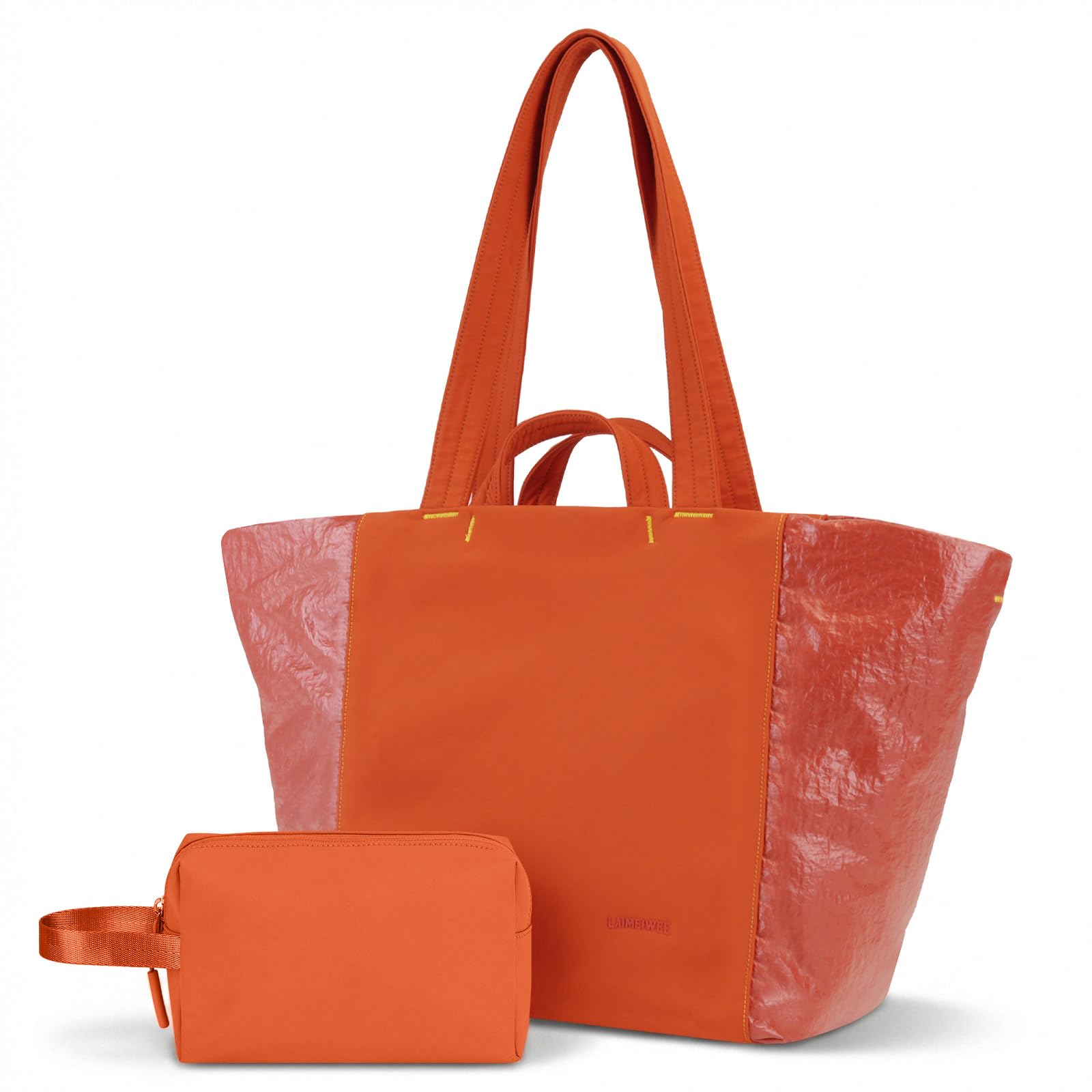 Bolso tote mujer, bolsos de viaje ligeros para el gimnasio con correa para esterilla de yoga, bolsillo impermeable, bolsa para zapatos y neceser; juego de 3 piezas. Bolso tote versátil — view 10