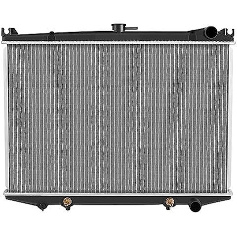 SCITOO Aluminum Radiator Replacement for Nissan 1986-1994 for D21 2.4L 3.0L 1987 for Pathfinder 2.4L 1987-1995 for Pathfinder 3.0L 1995-1997 for Pickup 2.4L 1995 for Pickup 3.0L 314 Plastic Radiator Cover