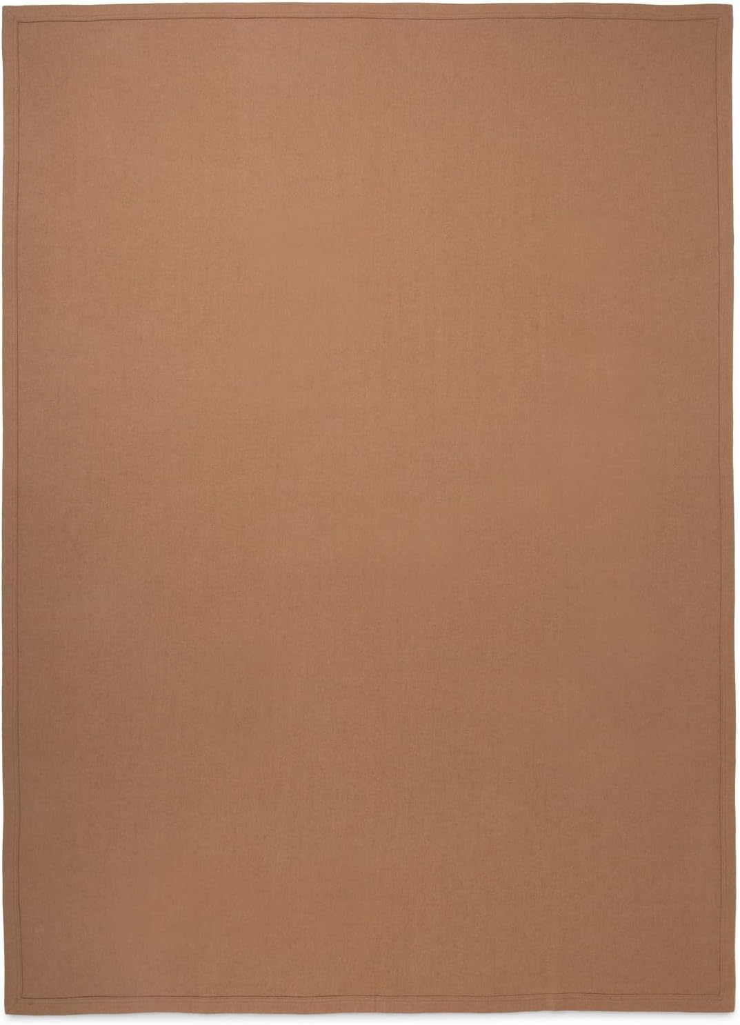 Jet&Bo 100% Camel Hair Throw Blanket for Sofa & Bed, Undyed Natural Color, Soft & Durable, Woven Design, Large Full Size 73" x 53”