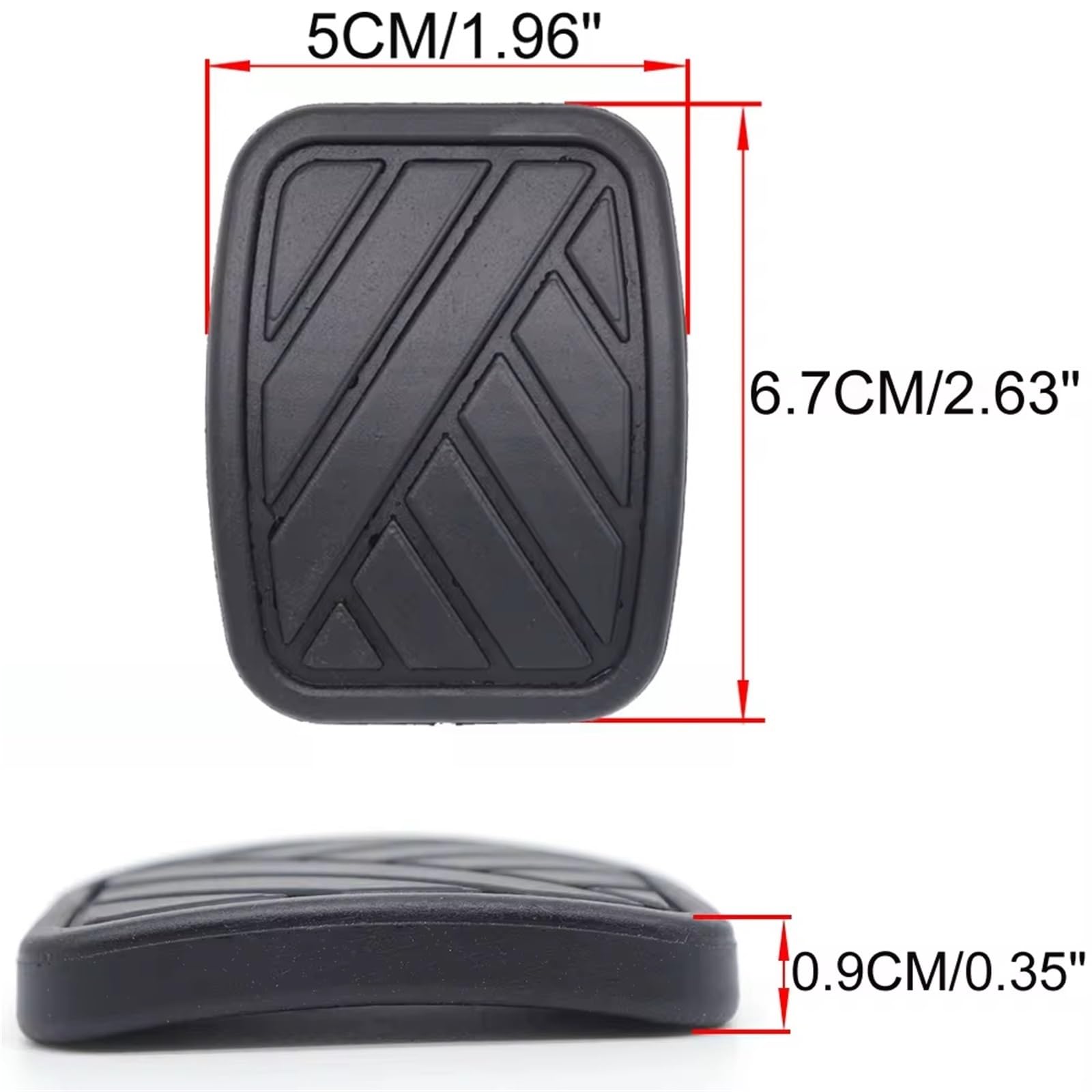 Per Chevrolet Per Tracker Auto Freno In Gomma Frizione Pedale Pad Copre Accessori Pedale Copripedali(2Pc)