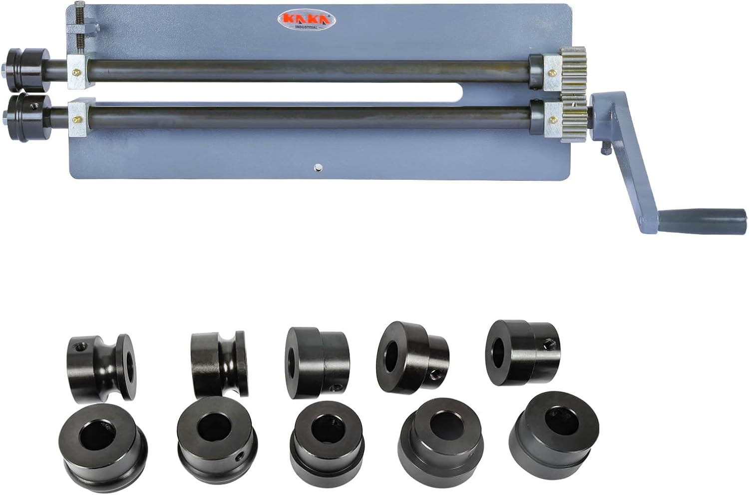 KAKA INDUSTRIAL Sheet Metal Bead Roller, Set of 6 Dies,18-Inch Throat Depth,18-Gauge (0.047 Inch) Capacity Sheet Metal Rotary Forming, Adjustability HVAC Tools Fabrication Bead Rolling Machine RM-18