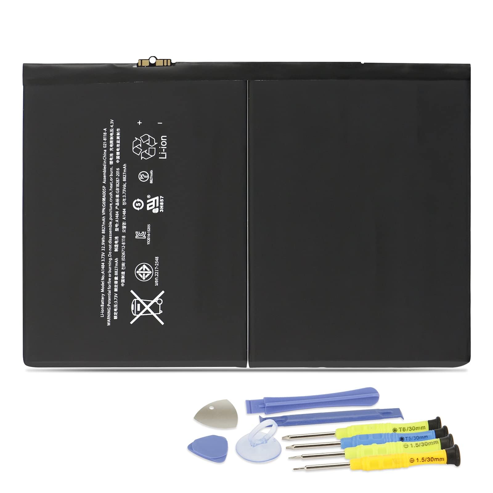 ANTIEE 8827mAh 32.9Wh A1484 Replacement Tablet Battery Compatible with iPad 2017 2018 Air
