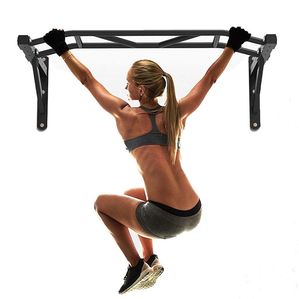 AYCDL Fitness Multi-Function Household Horizontal Bar Removable Pull-up Device Indoor Horizontal Bar Home Exercise Equipment,Black-129x63x45cm
