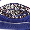 Vera Bradley Women's Microfiber Little Hipster Crossbody Purse With RFID Protection, Gage Blue, One Size