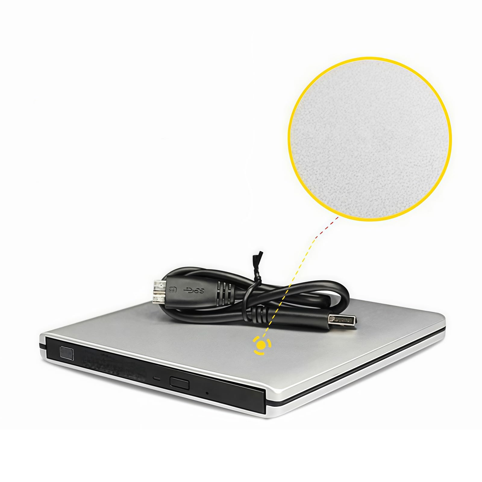Masterizzatori esterni portatili USB 3.0 Unità BluRay con riproduzioni 4K e supporto 3D per portatili Unità BluRay esterna in alluminio