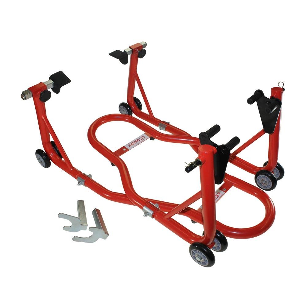 Motorrad Hebebühne, Motorrad Ständer Set vorne/hinten Heber (2 Stück) für z. B. BMW F650 Honda CBR Kawasaki Z Suzuki GSF