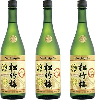 Takara Sho Chiku Bai Classic Junmai Sake 750ml Alc. 15% Alc./Vol.(Set of 3)