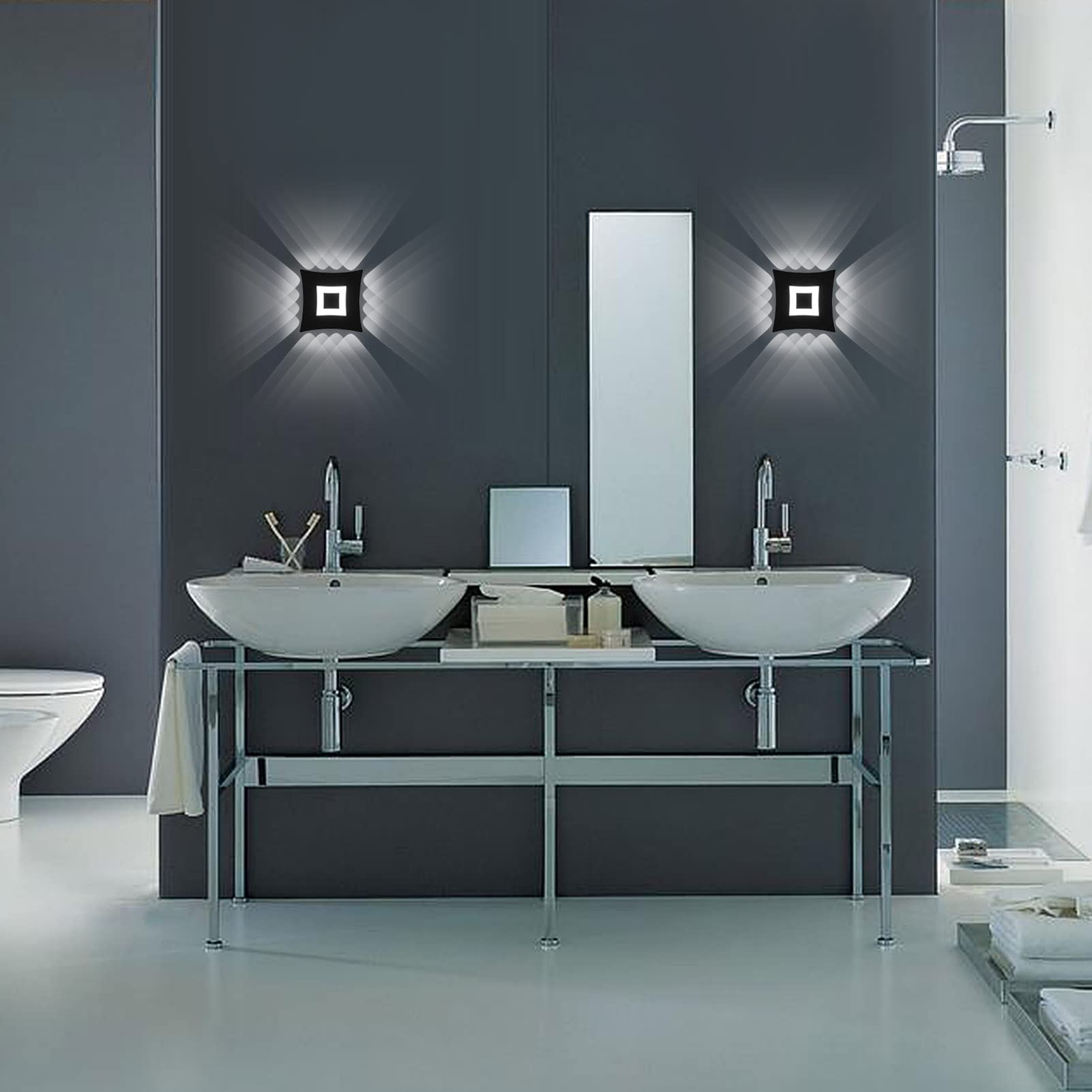 KAWELL 22W Modern Wandlampe LED Wandleuchte Up Down LED Wandbeleuchtung