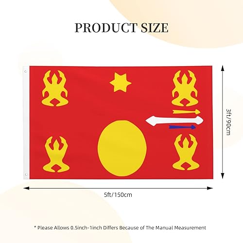 Miniatura 8 de Imeegien Banderas de bandera Hmong de doble cara de 3 x 5 pies, bandera de decoración al aire libre, bandera ligera para fiestas en el hogar,