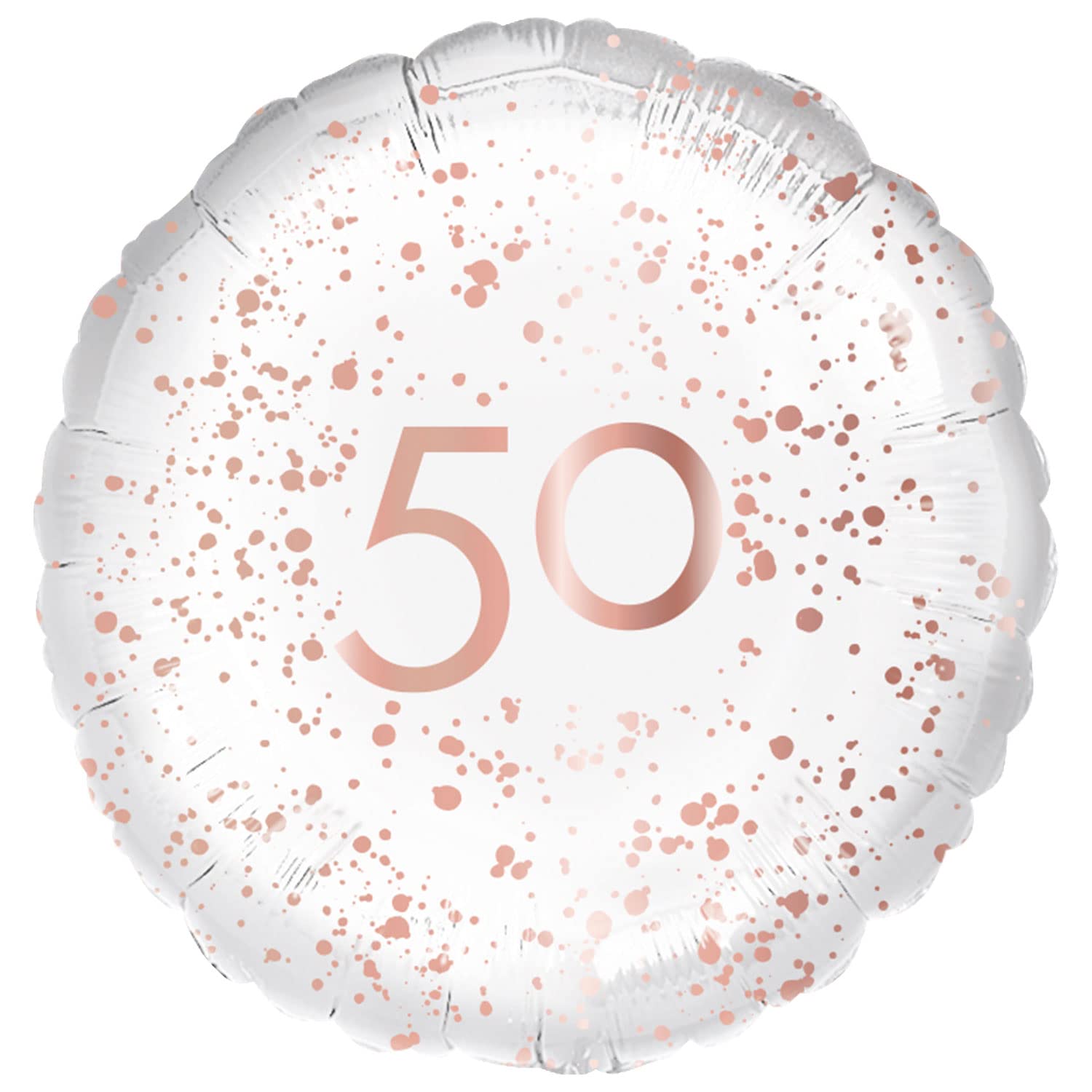 Amscan Folienballon ‚50‘ In Roségold – 45 Cm, Für Helium, Perfekt Für Geburtstagsfeiern