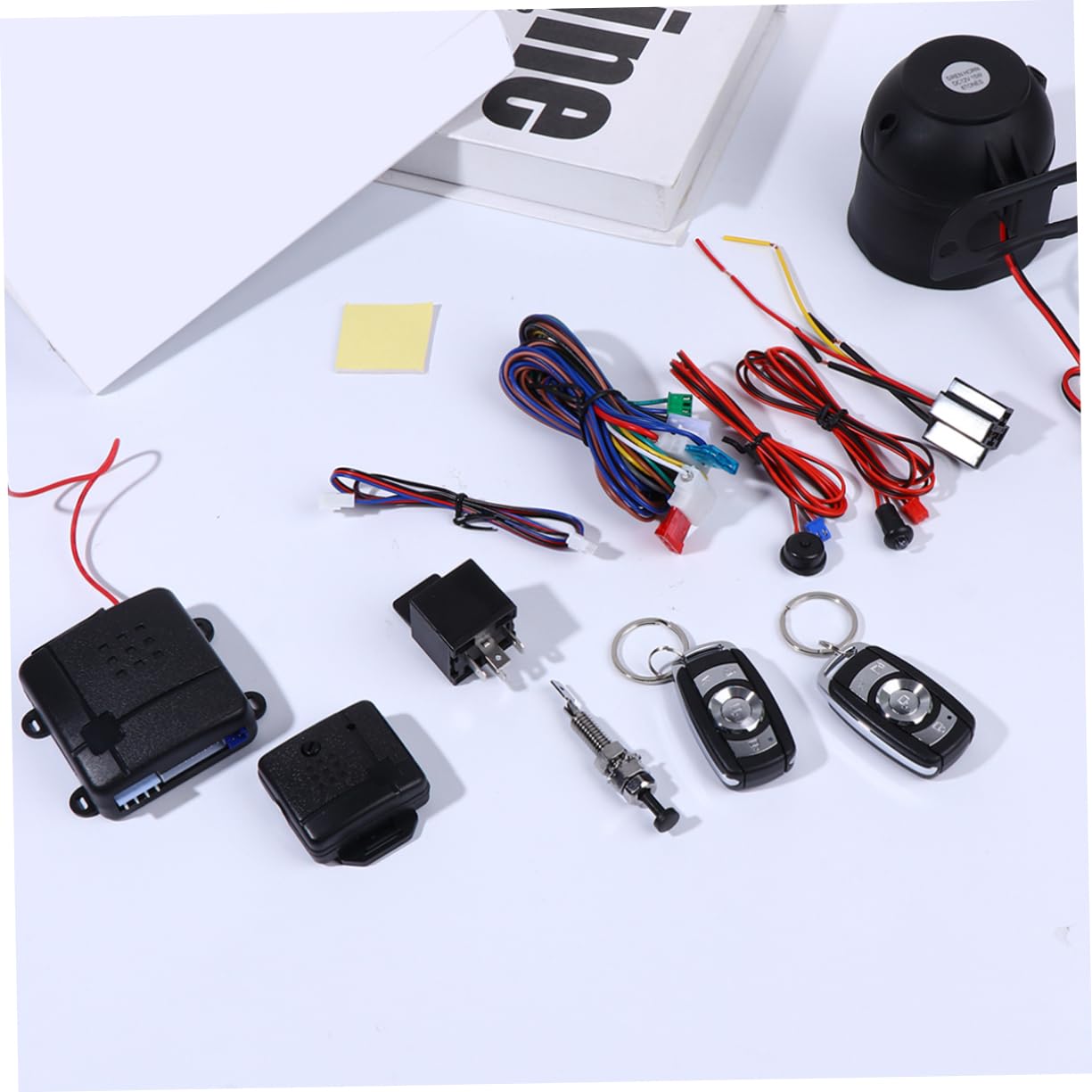 Ciieeo 1Set Car Theft System Portable Vehicle Security Alarm with Automatic Arming Door Lock Integration LED Indicator for Enhanced Protection Against Theft