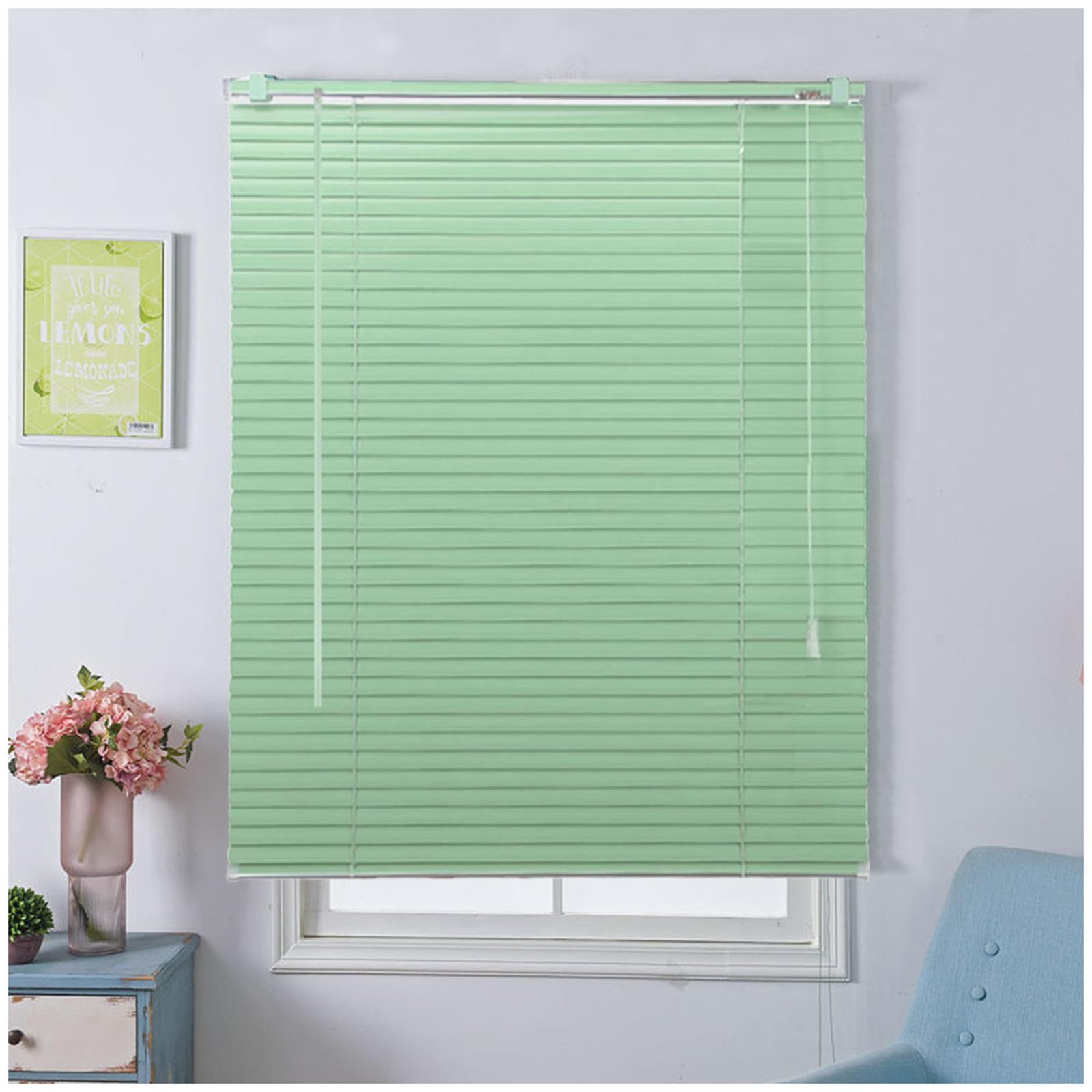Xrdbfd Wxh Aluminium Venetian Blinds For Windows, 50/65/75/90/105/130Cm Window Blinds, Metal Venetian Shades, Horizontal Blinds, Blackout/Thermal,-90X130cm/35.4 * 51In