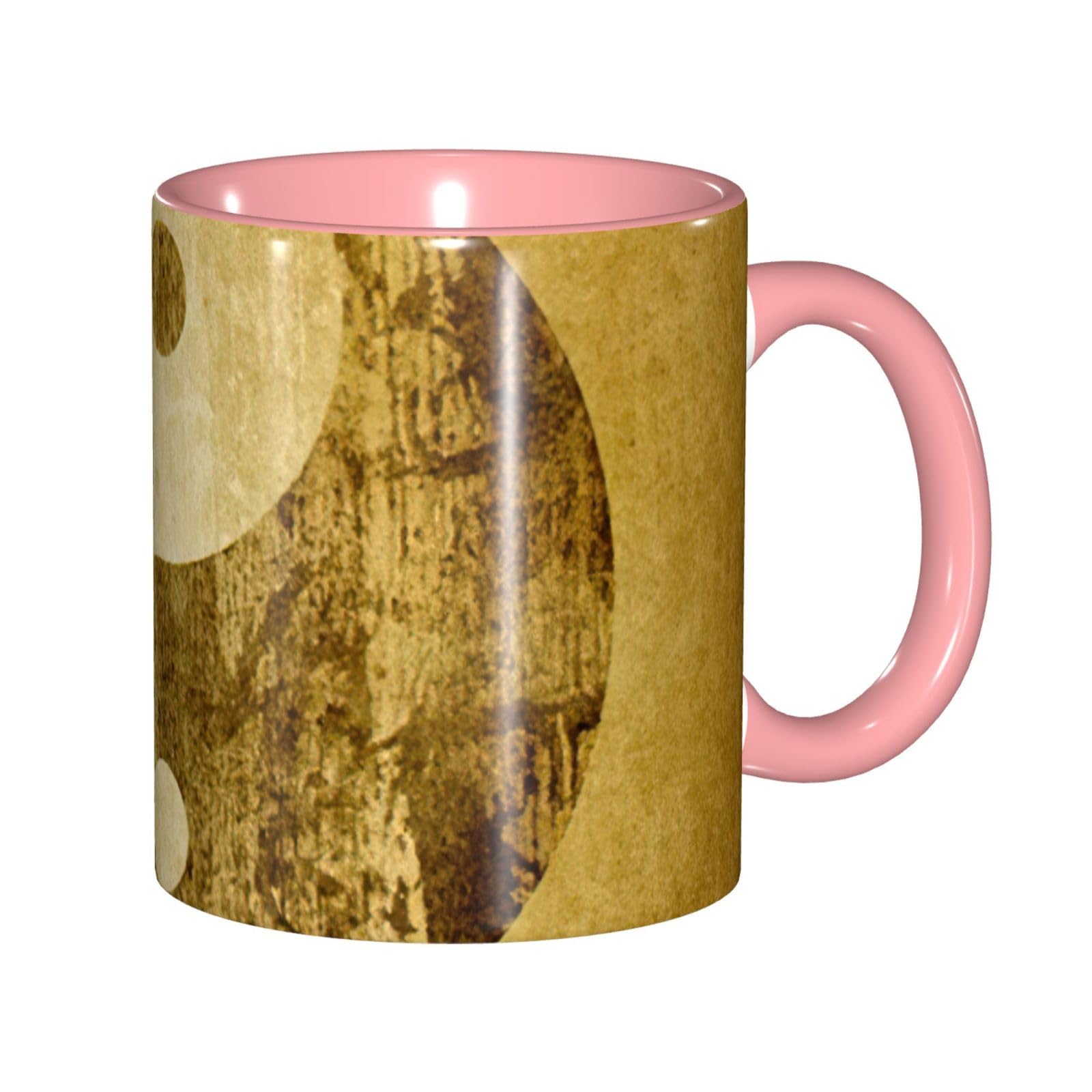 Tasse à café Yin Yang en céramique de 325 ml avec coffret cadeau