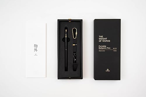 Miniatura 7 de ystudio ye Studio Object Outside Gel Ink Ballpoint Pen Ink Bolígrafo Portable YS Stat 28 Negro