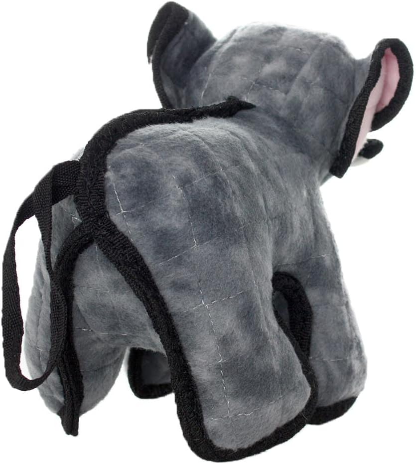 TUFFY® - Original : Elephant Dog Toy : Ultra Durable Plush Dog Toy with Multiple Layers & Reinforced Seams, Washable and Floats, Original Construction
