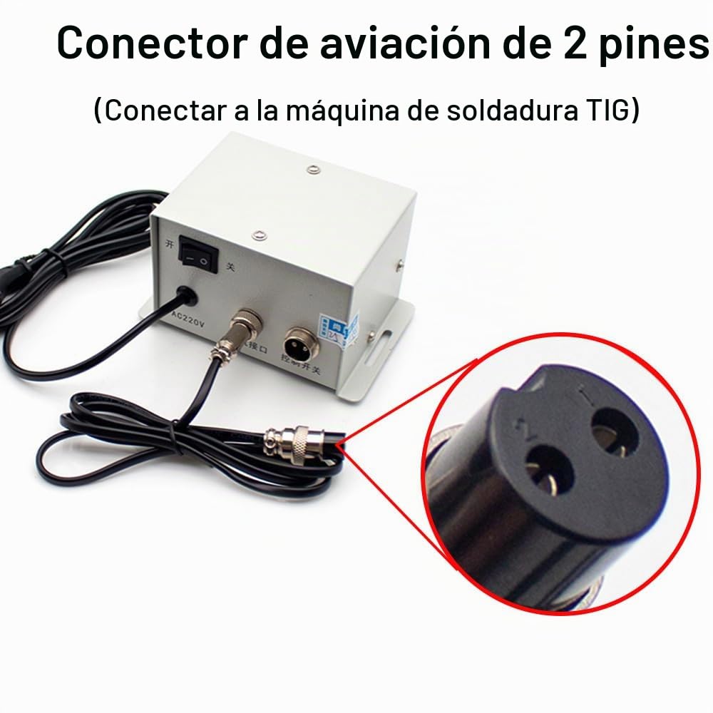 Toplionace Máquina de Soldadura TIG DIY a Máquina de Soldadura en Frío Mini Soldador de Punto de Acero Inoxidable Controlador de Pulso de Tiempo Soldador en Frío Modificado (con Pedal, SL-MINI)
