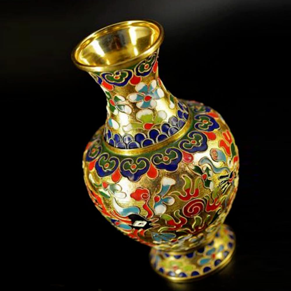 Amazon.com: YTDJJWLS 15cm Antique Chinese Copper Cloisonne Enamel