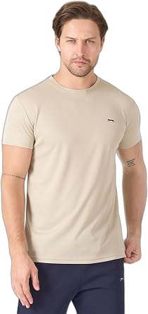 Slazenger OMAR KTN Erkek Ekru Tişört
