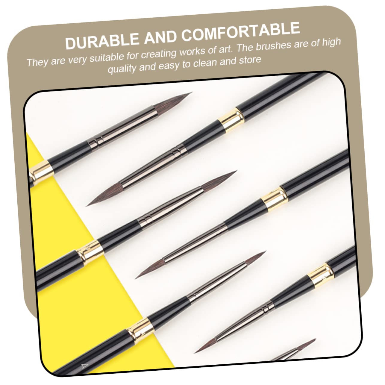 Juego de Pinceles de Acuarela Desmontables para Arte, 7 Piezas
