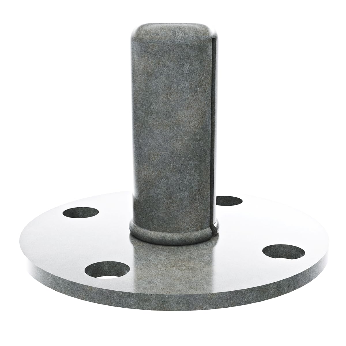 TCH Hardware - 2" Plug-in Steel Caster Socket | Broad Brimmed Top Hat Shaped Caster Socket