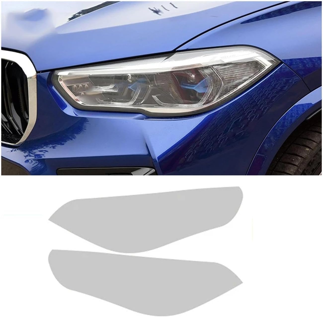 SamLng Car Front Light Film for X5M 2019-2024 Car Headlight Protective Film Car Front Headlamp Protection Film car Lights Film Headlight Anti-Scratch Non-Yellowing Protective Film