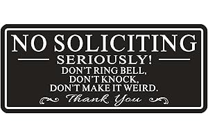 Discreet "No Soliciting" Shield for Homes and Businesses: Protect Your Space