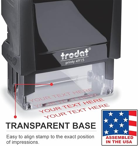 Miniatura 4 de Sello de dirección de devolución personalizado con autoentintado extra grande, ideal para artículos esenciales de pequeñas empresas, suministros