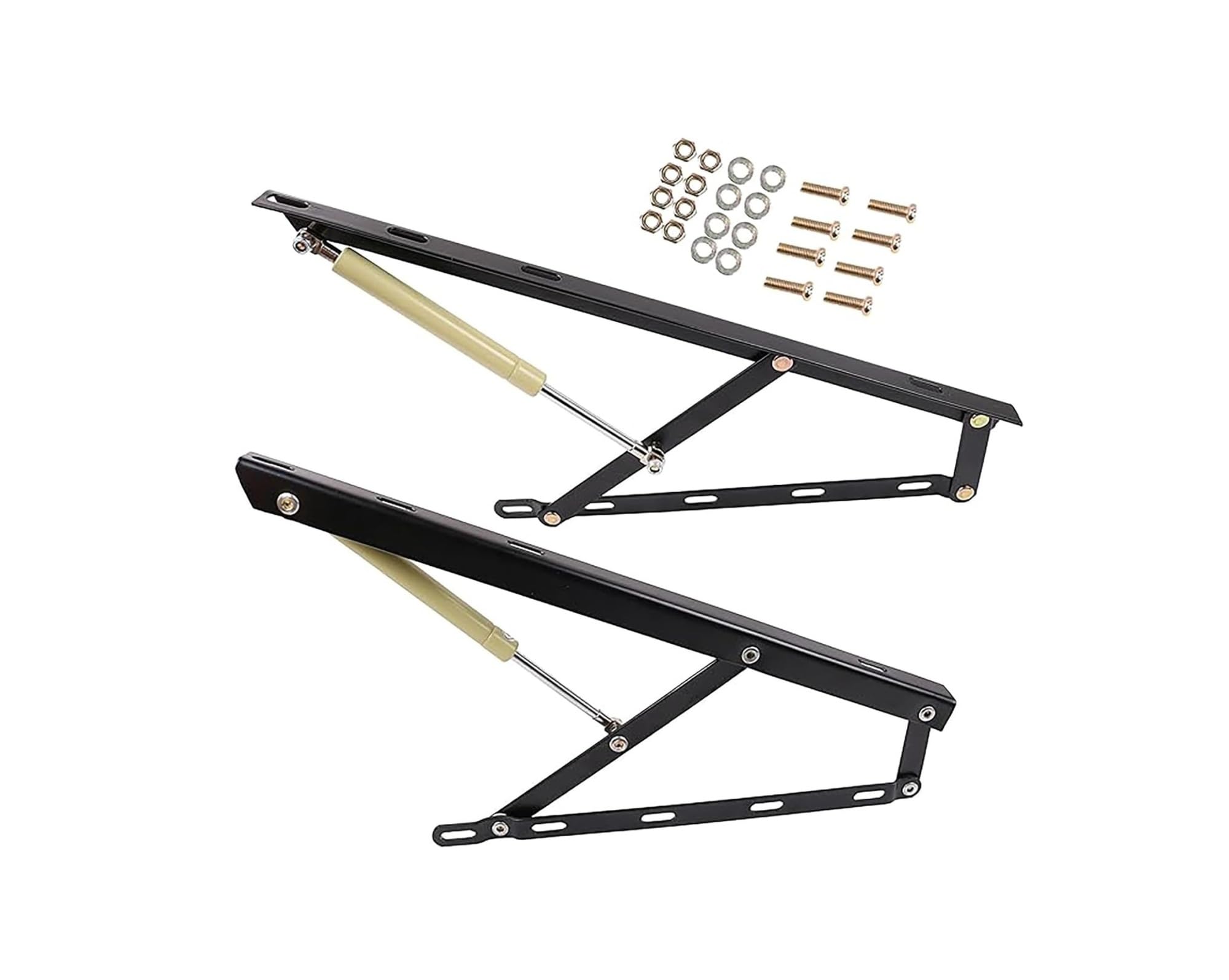 Zestaw hydraulicznego podnośnika łóżka Wspornik sprężynowy do skrzyni ładunkowej 2 szt(Black,90cm/3ft)