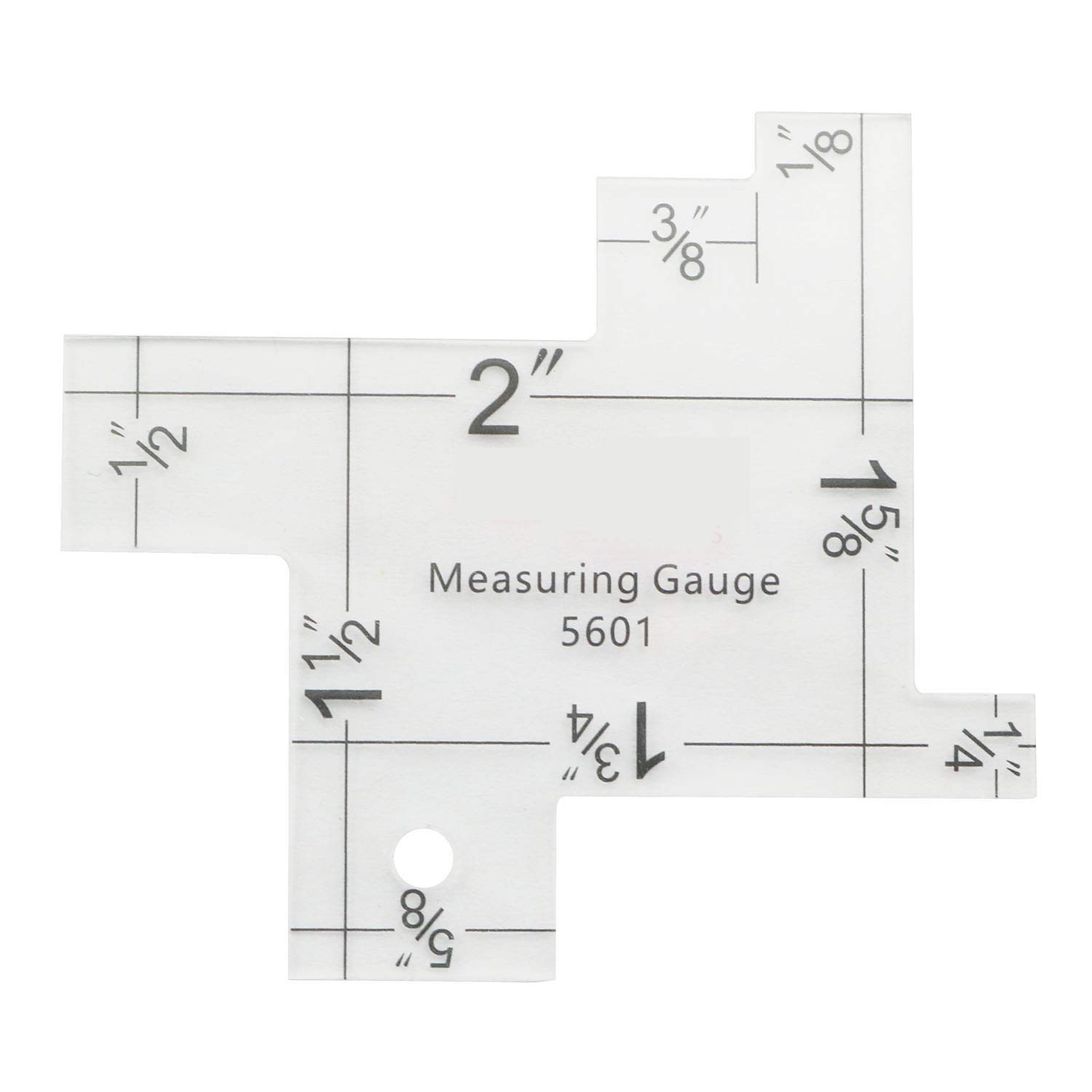 Mini Sewing Measuring Gauge Transparent Acrylic Quilting Rulers Imperial Metric Scale Knitting Sewing Tools