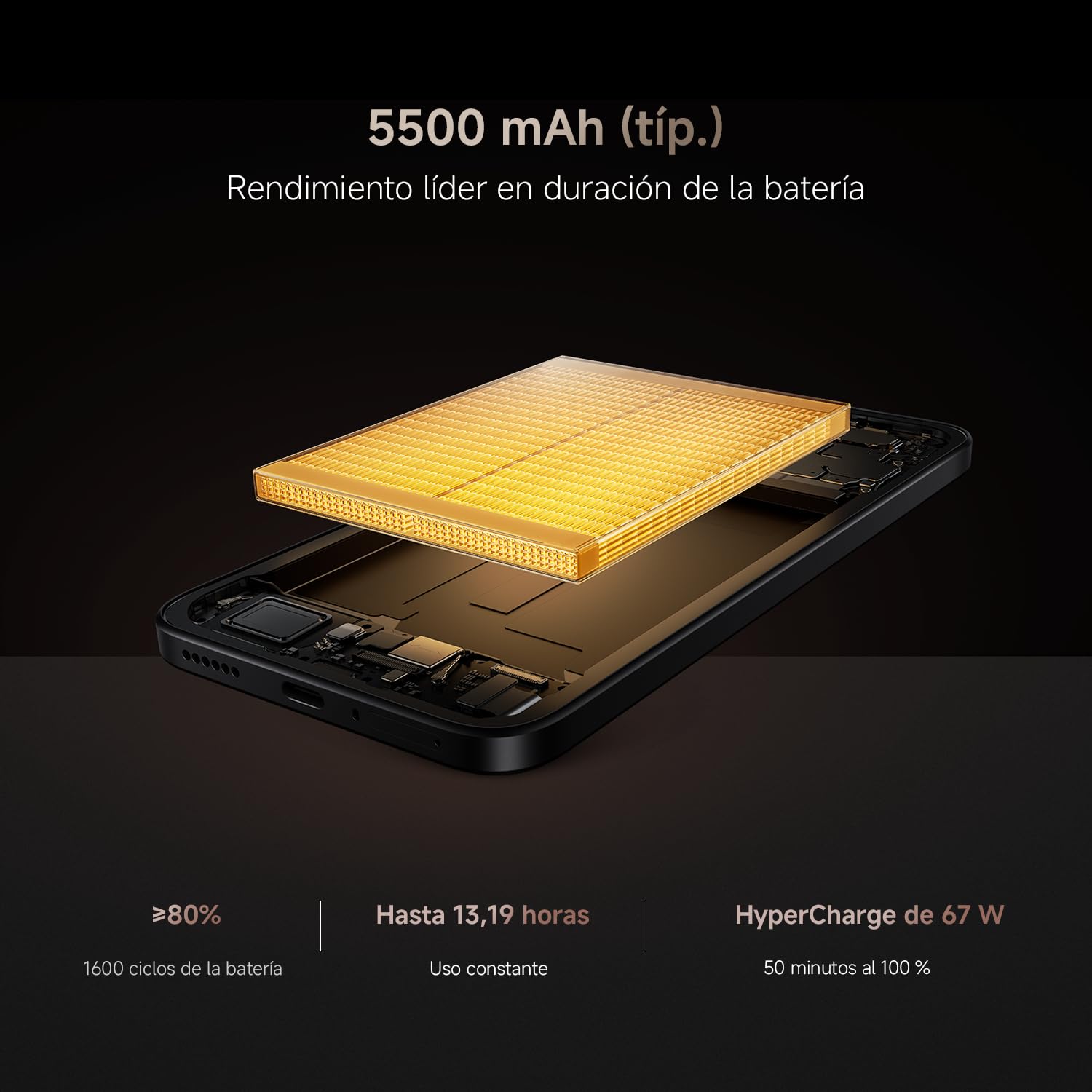 XIAOMI 15T Smartphone de 12+256GB Negro Lente óptica Leica Summilux | MediaTek Dimensity 8400-Ultra, Pantalla Eye Care de 6,83" 120 Hz, Batería de 5500 mAh, HyperCharge de 67W