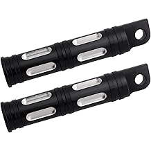 NTHREEAUTO Control Pegs, Edge Cut Passenger Shifter Footrest Compatible with Harley Sportster v rod Softail Road King Street Heritage Electra Glide