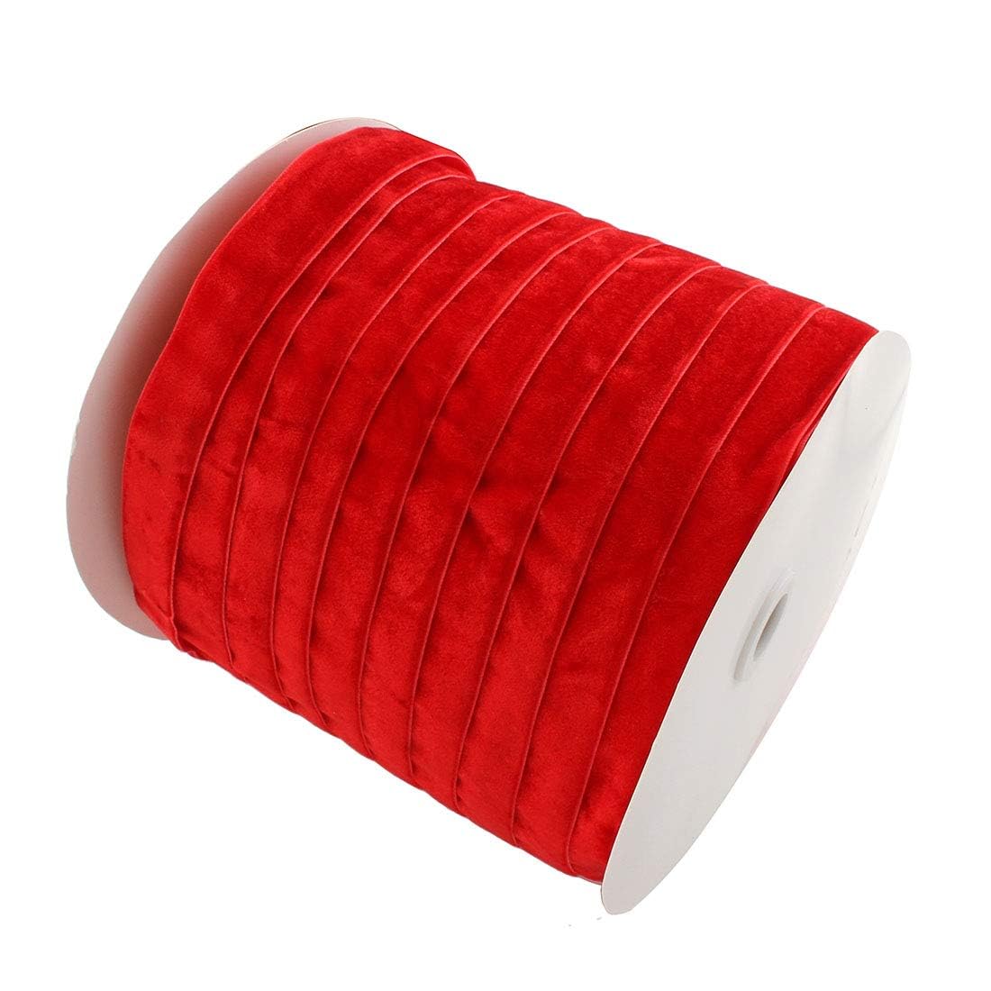 Fluwelen Lint 10 Meter – 2,5 Cm Rood, Ideaal Voor Kerstdecoratie, Cadeauverpakking En DIY-creaties