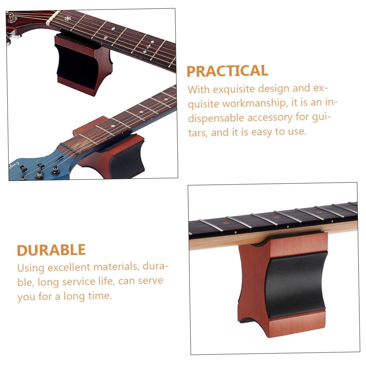 Totority Guitar Neck Rest for Classical Guitar Easy to Install Neck Support Pillow Comfortable Cork Material