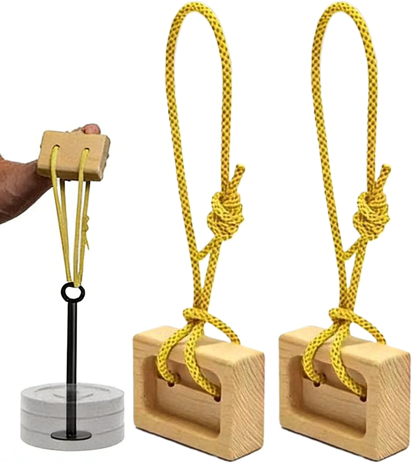Rock Climbing Hangboard,Portable Arm Workout & Pull-up Training Board,Compact Fingerboard Grip Trainer - for Rock Climbers Gym Indoor Doorway Wall Outdoor Pull Up Workout Fitness