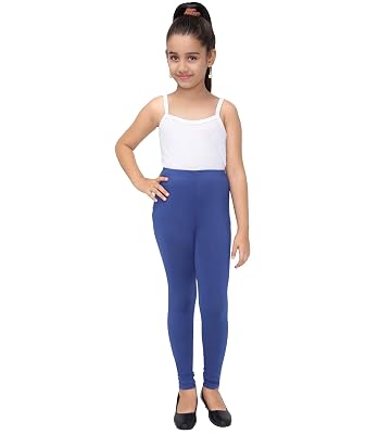 Robinbosky Premium Girls Blue Leggings(2-3 Years(22), RoyalBlue)
