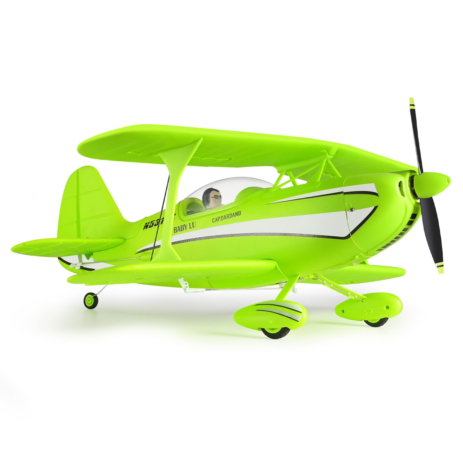 Walmeck Avión RC Planeador de ala Fija de Espuma EPP 4 Canales con Giroscopio 6 Ejes Avión Control Remoto Doble Batería para Principiantes y Viajeros Avanzados
