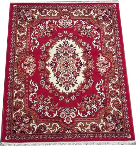 Image of for Living Room 7x10 Feet Soft Thick Floral Area Rug | Anti Skid Washable Carpet for Bedroom Hall Home Decor