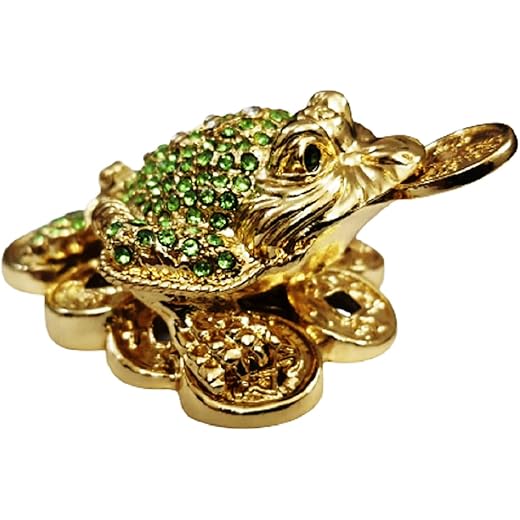 Feng Shui Bejeweled Money Frog 8 Cms