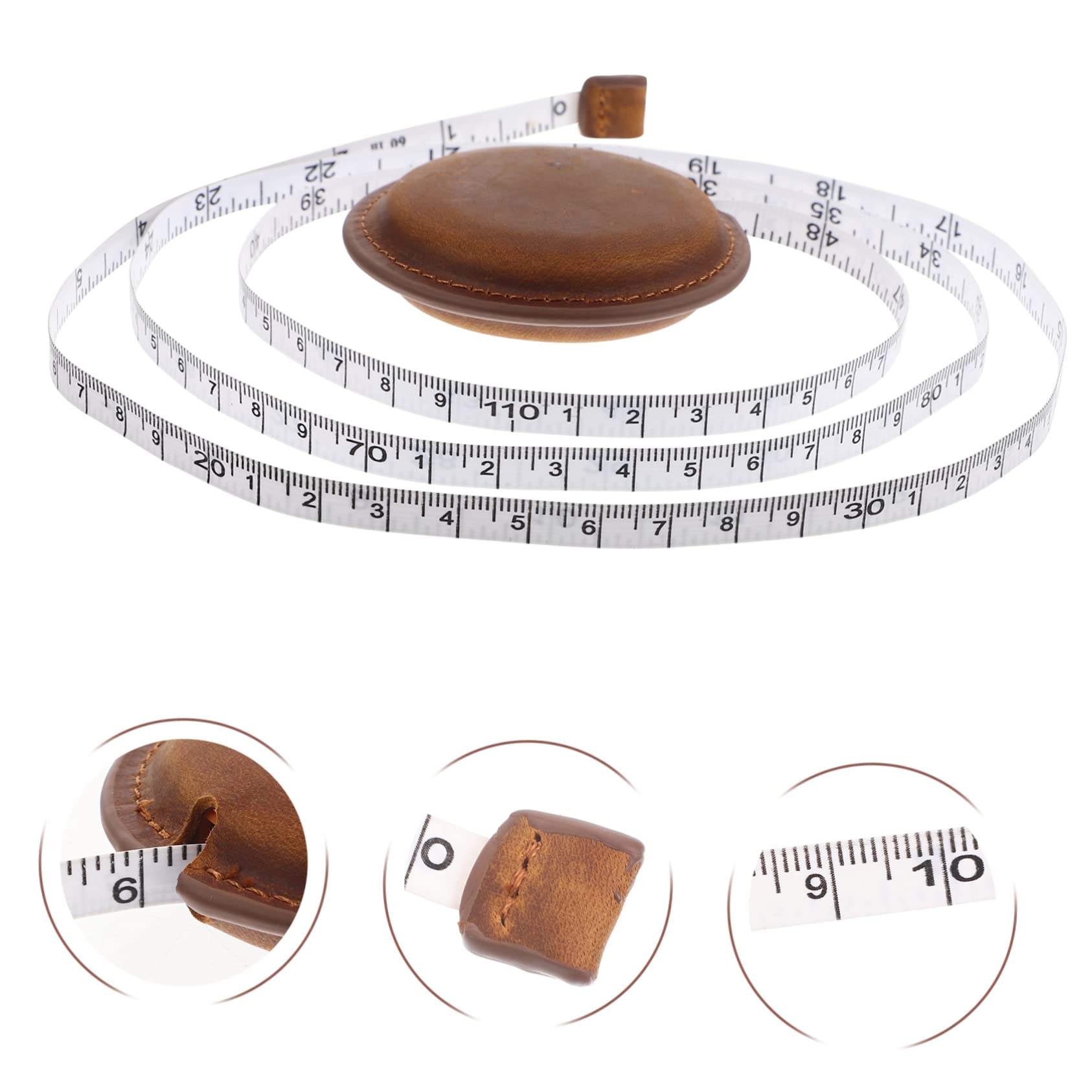 Lurrose 4pezzi Misuratore Vintage Strumento Misurazione Flessibile e Portatile Per Abbigliamento Retrattile e