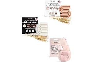 Rice Shampoo Bar, Rice Conditioner Bar & Soap Bar Bag with Discount