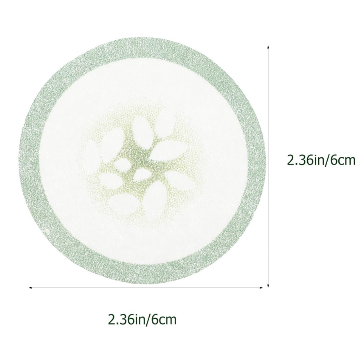 FRCOLOR 200Pcs Cucumber Print Eye Pads Cooling Eye Masks for Women Breathable Non Woven Fabric Eye Care Tools Moisturizing and Soothing Patches for Relaxation and Hydration