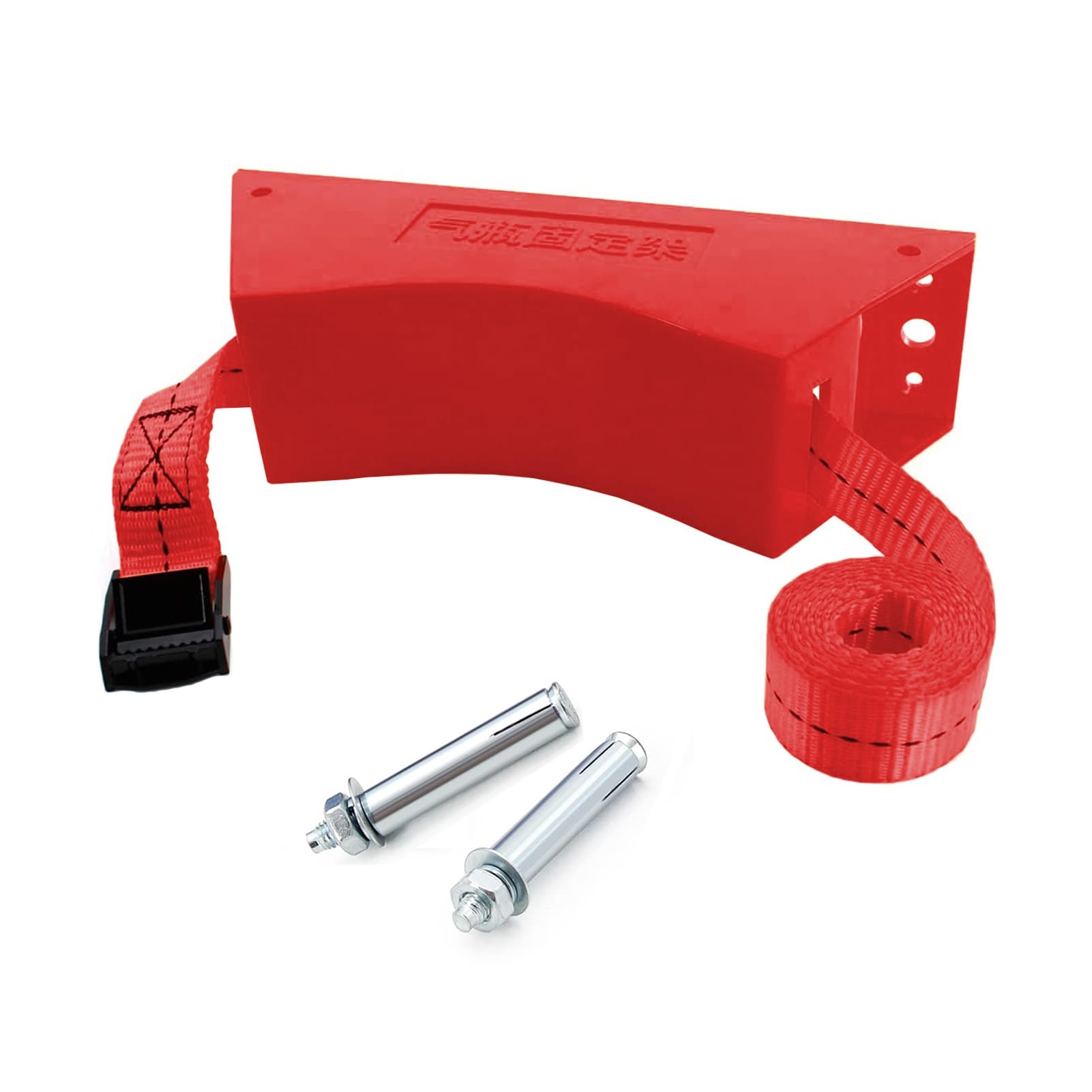 GHHVFEC Oxygen cylinder rack,Lightweight Oxygen Tank Holder - Wall Mount Cylinder Rack with Screws for Home, Hospital, Clinic, Factory - Durable Nitrogen Tank Holder (Red, 3pcs)