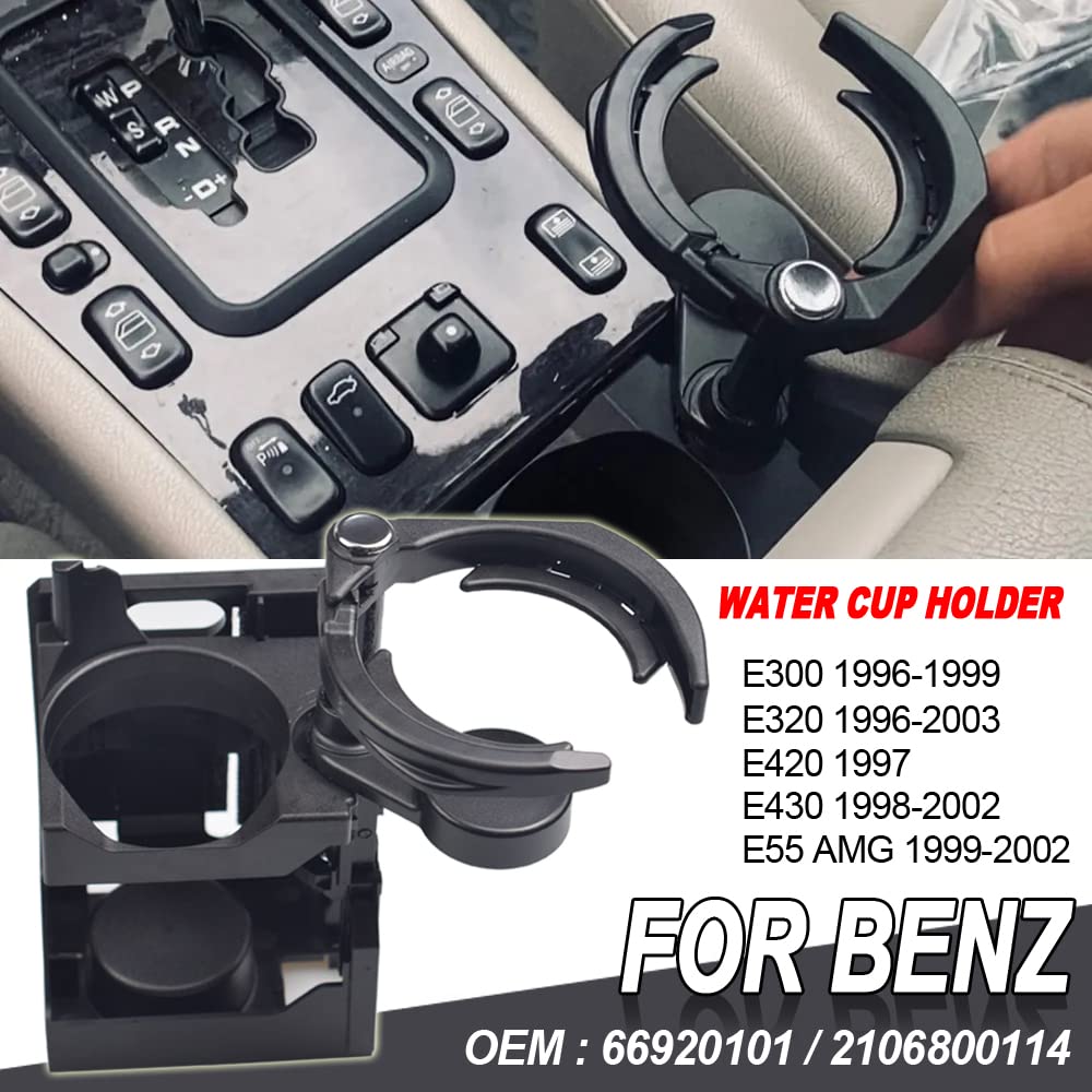Sitzbecherhalter für Vordersitz kompatibel mit Benz E300 E320 W210 1996-2003 2106800114 66920101