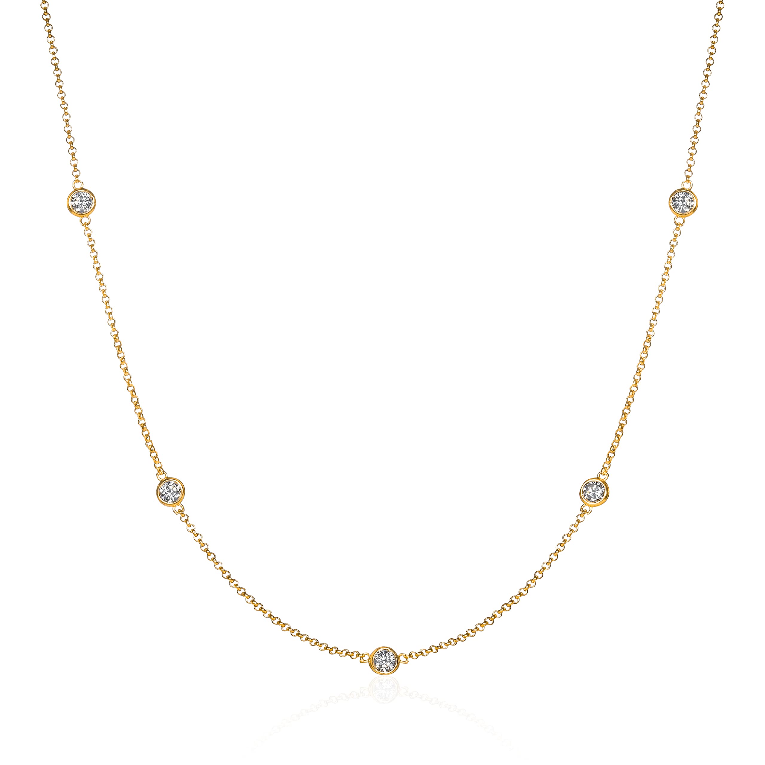Amazon.com: namana Gold Chain Necklace for Women, 24 inch Choker Chain ...