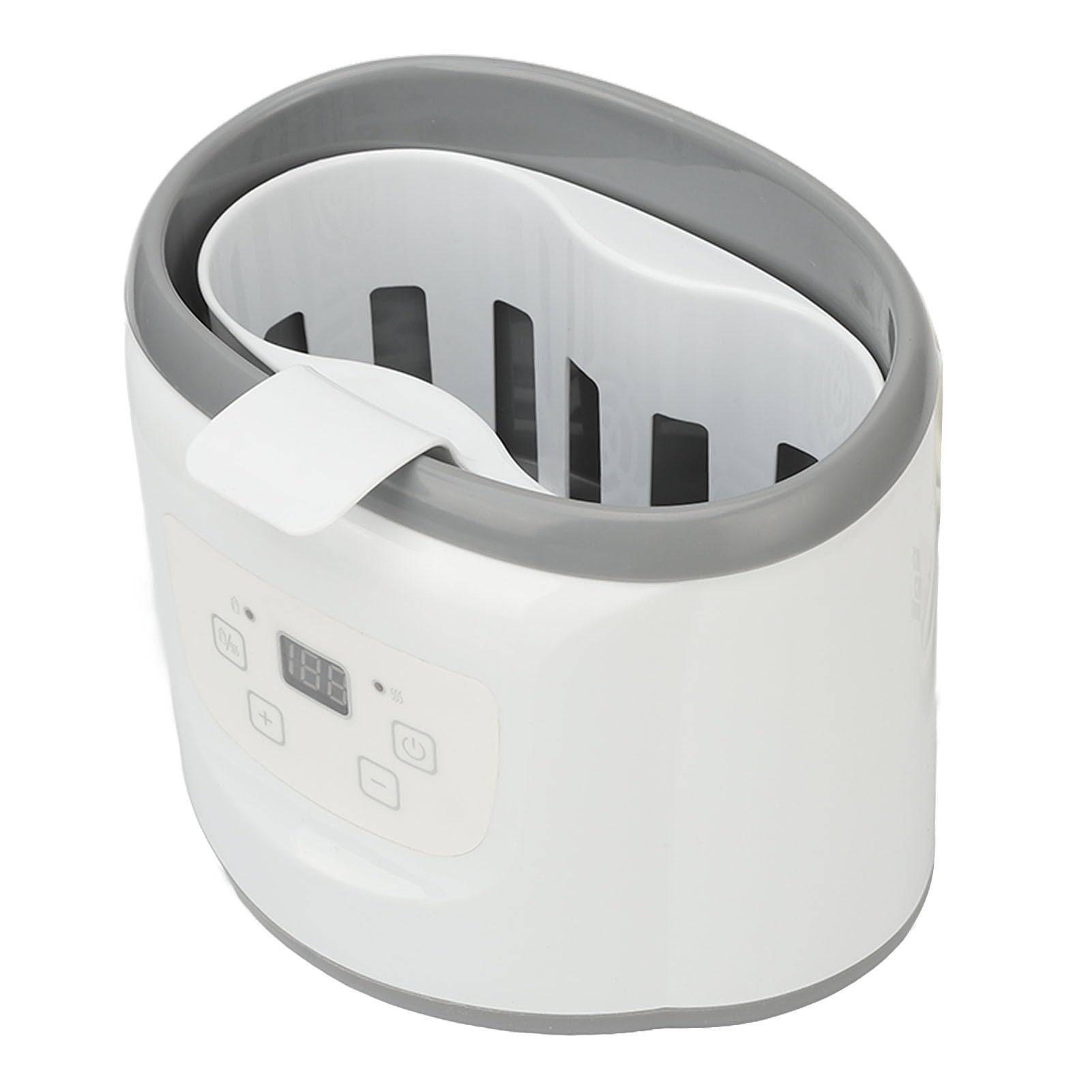 Scalda Olio da Massaggio, Scalda Crema Multifunzione con Controllo della Temperatura 4 in 1 Casa per Latte con Misurino Display Digitale (Spina UE 220V)
