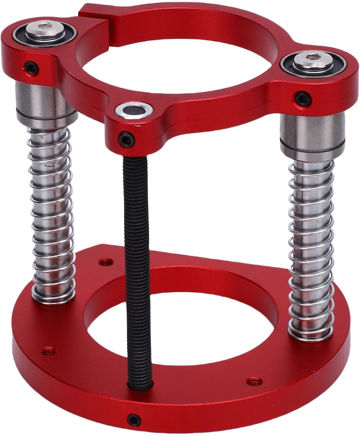 ルーター リフト ベース 2 ジョー クランプ システム (木工スロッティング トリミング マシン用) レッド