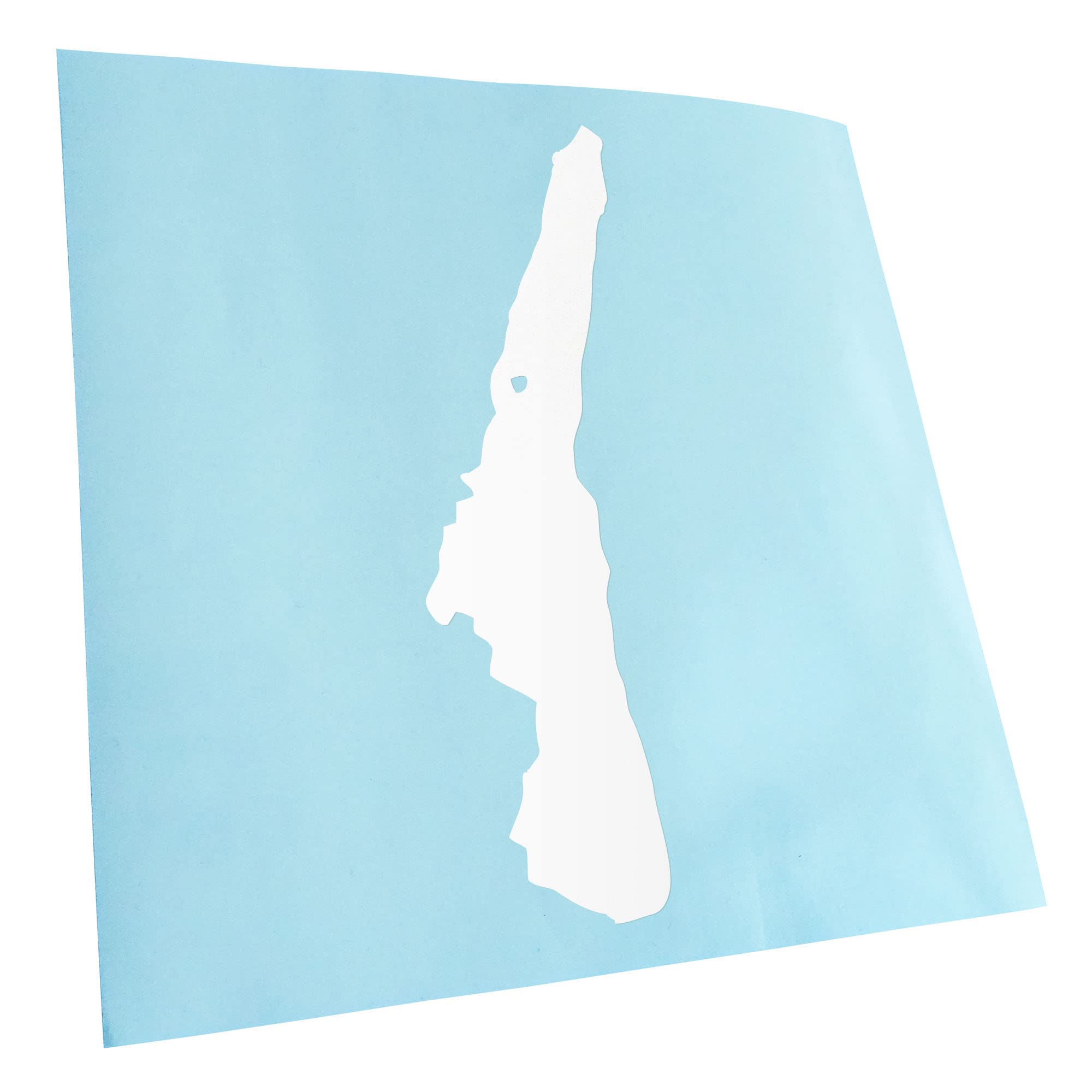 Kiwistar - Car Sticker - White - 60 x 20 cm Starnberger See - Germany - Lake - Rear Window Car Sticker Weatherproof for Car Truck Moped Truck - Sticker Exterior Self-Adhesive Tuning Accessories for