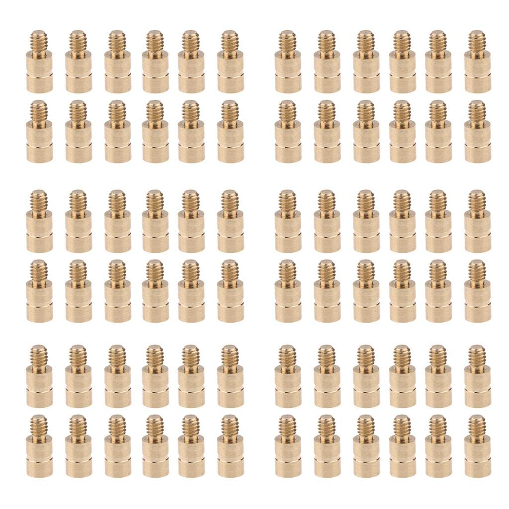 72 Pieces 25Grains Gold Tip Arrow Weight Screw Archery Points Insert Accessories