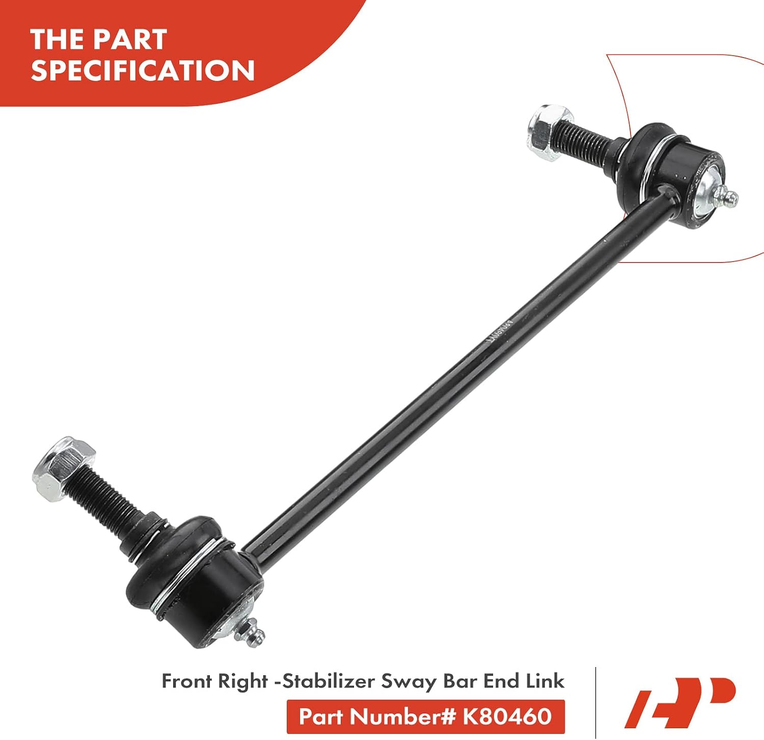 A-Premium Set of 4, Front Lower Control Arm, Sway Bar Link, Compatible with Chevrolet Equinox 2005-2009, Pontiac Torrent 2006-2009, Saturn Vue 2002-2007
