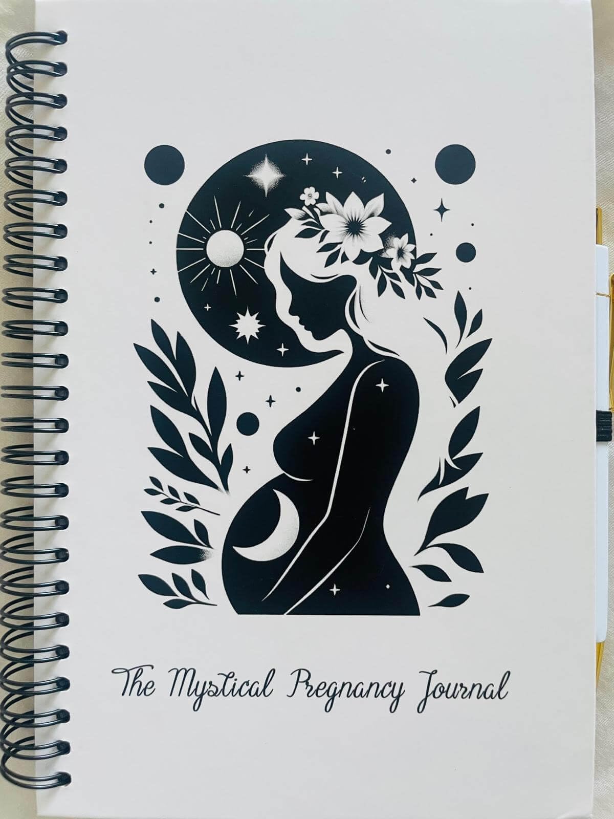 The Mystical Pregnancy Journal & Memory Book - Positive Affirmations Hardcover Pregnancy Book, Pregnancy Planner, Pregnancy Journals for Moms, Baby Memory Book, Gifts for Expecting Mothers